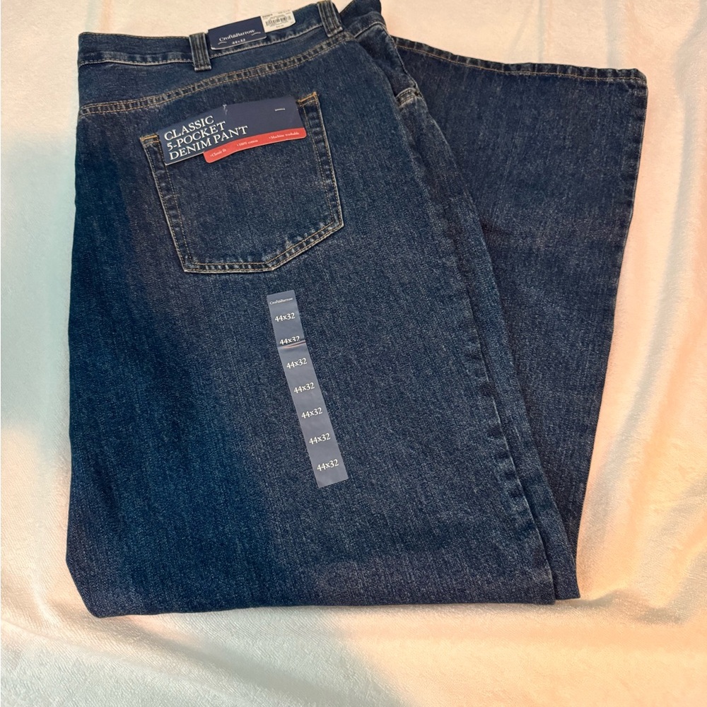 Men’s Croft & Barrow Classic 5-Pocket Men's Denim Jeans Brand New Sz 44x32